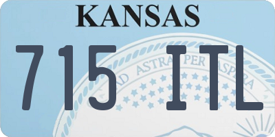 KS license plate 715ITL