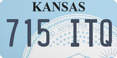 KS license plate 715ITQ