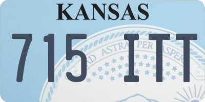 KS license plate 715ITT