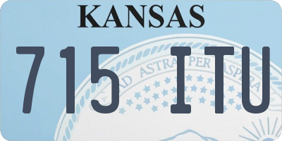 KS license plate 715ITU