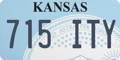KS license plate 715ITY