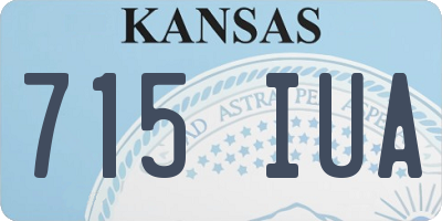 KS license plate 715IUA