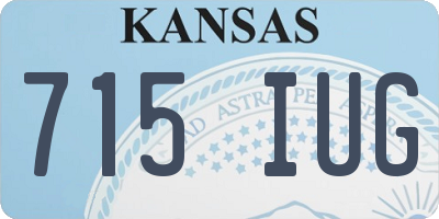 KS license plate 715IUG