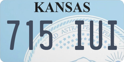 KS license plate 715IUI