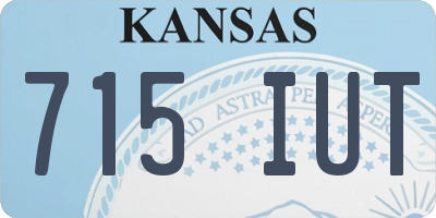 KS license plate 715IUT