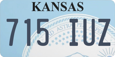 KS license plate 715IUZ