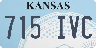 KS license plate 715IVC