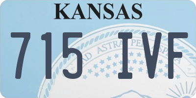 KS license plate 715IVF