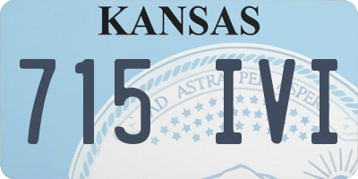 KS license plate 715IVI