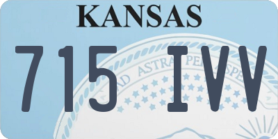 KS license plate 715IVV