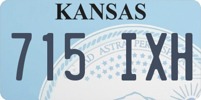 KS license plate 715IXH