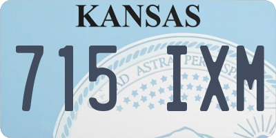 KS license plate 715IXM