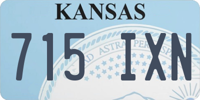 KS license plate 715IXN