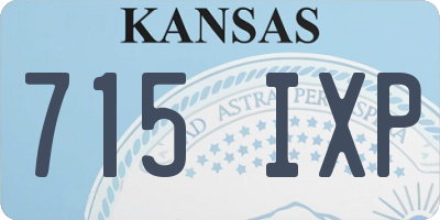 KS license plate 715IXP
