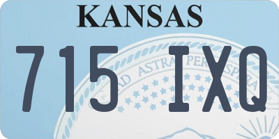 KS license plate 715IXQ