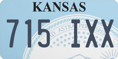 KS license plate 715IXX