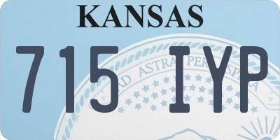 KS license plate 715IYP