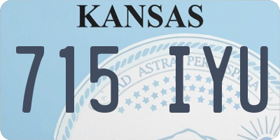 KS license plate 715IYU