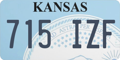 KS license plate 715IZF