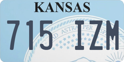 KS license plate 715IZM