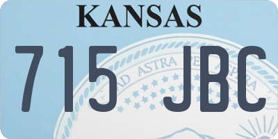 KS license plate 715JBC