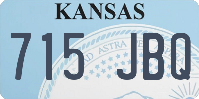 KS license plate 715JBQ