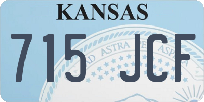 KS license plate 715JCF