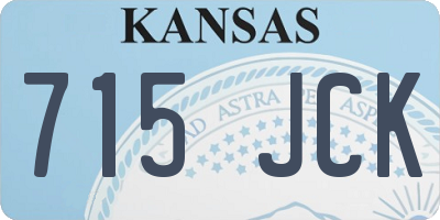 KS license plate 715JCK