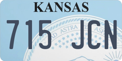 KS license plate 715JCN