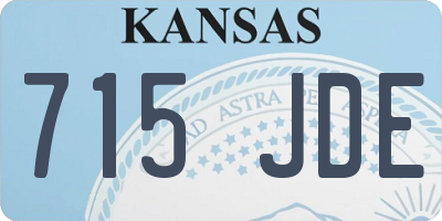 KS license plate 715JDE