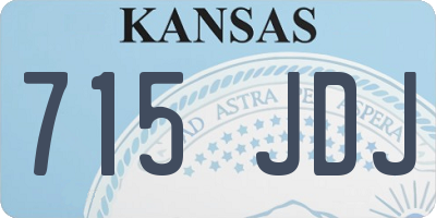 KS license plate 715JDJ