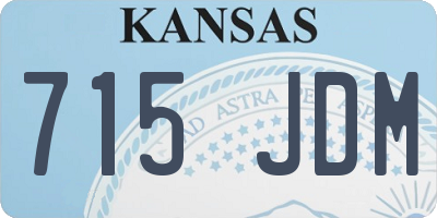 KS license plate 715JDM