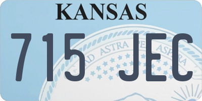 KS license plate 715JEC