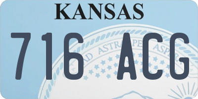 KS license plate 716ACG