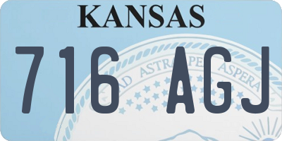 KS license plate 716AGJ