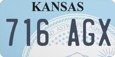 KS license plate 716AGX