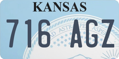 KS license plate 716AGZ