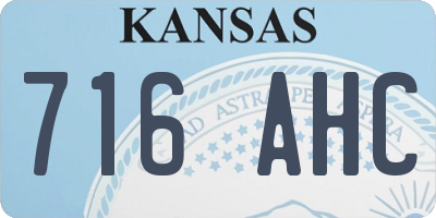 KS license plate 716AHC