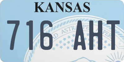 KS license plate 716AHT
