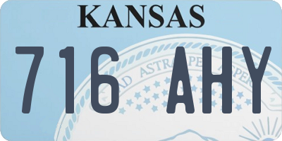 KS license plate 716AHY