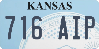 KS license plate 716AIP