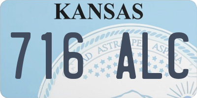 KS license plate 716ALC