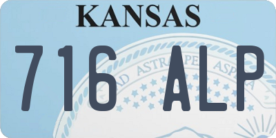 KS license plate 716ALP