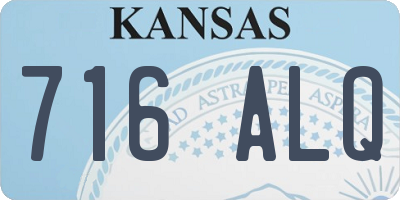 KS license plate 716ALQ
