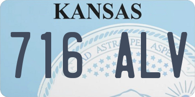 KS license plate 716ALV