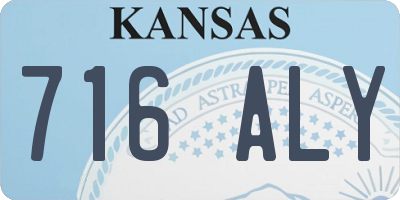 KS license plate 716ALY