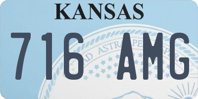 KS license plate 716AMG