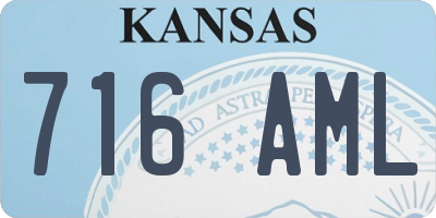 KS license plate 716AML