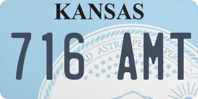 KS license plate 716AMT