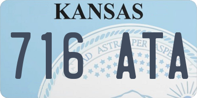 KS license plate 716ATA